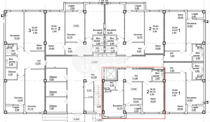 Apartament, COJUȘNA